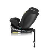 Scaun auto, Lionelo, i-Size Navy, 0-36 Kg, 40-150 cm, Cu isofix si picior de fixare, Protectie laterala, Rotire 360 grade, Ajustare spatar in 4 pozitii, Tetiera reglabila in 11 trepte, Conform cu R129, Negru BYNLO-NAVY_I-SIZE_BLACK_ONYX