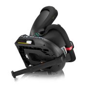 Scaun auto, Lionelo, i-Size Navy, 0-36 Kg, 40-150 cm, Cu isofix si picior de fixare, Protectie laterala, Rotire 360 grade, Ajustare spatar in 4 pozitii, Tetiera reglabila in 11 trepte, Conform cu R129, Negru/Rosu BYNLO-NAVY_I-SIZE_BLACK_RED