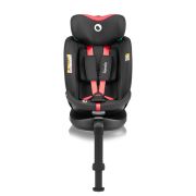 Scaun auto, Lionelo, i-Size Navy, 0-36 Kg, 40-150 cm, Cu isofix si picior de fixare, Protectie laterala, Rotire 360 grade, Ajustare spatar in 4 pozitii, Tetiera reglabila in 11 trepte, Conform cu R129, Negru/Rosu BYNLO-NAVY_I-SIZE_BLACK_RED
