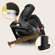 Scaun auto, Lionelo, i-Size Navy, 0-36 Kg, 40-150 cm, Cu isofix si picior de fixare, Protectie laterala, Rotire 360 grade, Ajustare spatar in 4 pozitii, Tetiera reglabila in 11 trepte, Conform cu R129, Negru/Rosu BYNLO-NAVY_I-SIZE_BLACK_RED
