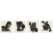 Scaun auto, Lionelo, i-Size Navy, 0-36 Kg, 40-150 cm, Cu isofix si picior de fixare, Protectie laterala, Rotire 360 grade, Ajustare spatar in 4 pozitii, Tetiera reglabila in 11 trepte, Conform cu R129, Negru/Rosu BYNLO-NAVY_I-SIZE_BLACK_RED