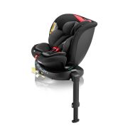 Scaun auto, Lionelo, i-Size Navy, 0-36 Kg, 40-150 cm, Cu isofix si picior de fixare, Protectie laterala, Rotire 360 grade, Ajustare spatar in 4 pozitii, Tetiera reglabila in 11 trepte, Conform cu R129, Negru/Rosu BYNLO-NAVY_I-SIZE_BLACK_RED
