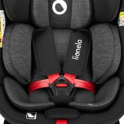 Scaun auto, Lionelo, i-Size Navy, 0-36 Kg, 40-150 cm, Cu isofix si picior de fixare, Protectie laterala, Rotire 360 grade, Ajustare spatar in 4 pozitii, Tetiera reglabila in 11 trepte, Conform cu R129, Negru/Rosu BYNLO-NAVY_I-SIZE_BLACK_RED