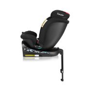 Scaun auto, Lionelo, i-Size Navy, 0-36 Kg, 40-150 cm, Cu isofix si picior de fixare, Protectie laterala, Rotire 360 grade, Ajustare spatar in 4 pozitii, Tetiera reglabila in 11 trepte, Conform cu R129, Negru/Rosu BYNLO-NAVY_I-SIZE_BLACK_RED