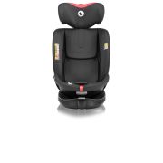 Scaun auto, Lionelo, i-Size Navy, 0-36 Kg, 40-150 cm, Cu isofix si picior de fixare, Protectie laterala, Rotire 360 grade, Ajustare spatar in 4 pozitii, Tetiera reglabila in 11 trepte, Conform cu R129, Negru/Rosu BYNLO-NAVY_I-SIZE_BLACK_RED