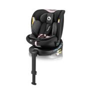 Scaun auto, Lionelo, i-Size Navy, 0-36 Kg, 40-150 cm, Cu isofix si picior de fixare, Protectie laterala, Rotire 360 grade, Ajustare spatar in 4 pozitii, Tetiera reglabila in 11 trepte, Conform cu R129, Negru/Roz BYNLO-NAVY_I-SIZE_BLACK_PINK