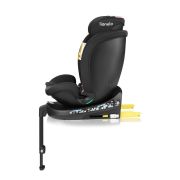 Scaun auto, Lionelo, i-Size Navy, 0-36 Kg, 40-150 cm, Cu isofix si picior de fixare, Protectie laterala, Rotire 360 grade, Ajustare spatar in 4 pozitii, Tetiera reglabila in 11 trepte, Conform cu R129, Negru/Roz BYNLO-NAVY_I-SIZE_BLACK_PINK