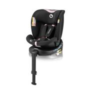 Scaun auto, Lionelo, i-Size Navy, 0-36 Kg, 40-150 cm, Cu isofix si picior de fixare, Protectie laterala, Rotire 360 grade, Ajustare spatar in 4 pozitii, Tetiera reglabila in 11 trepte, Conform cu R129, Negru/Roz BYNLO-NAVY_I-SIZE_BLACK_PINK