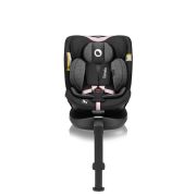 Scaun auto, Lionelo, i-Size Navy, 0-36 Kg, 40-150 cm, Cu isofix si picior de fixare, Protectie laterala, Rotire 360 grade, Ajustare spatar in 4 pozitii, Tetiera reglabila in 11 trepte, Conform cu R129, Negru/Roz BYNLO-NAVY_I-SIZE_BLACK_PINK