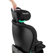 Scaun auto, Lionelo, i-Size Navy, 0-36 Kg, 40-150 cm, Cu isofix si picior de fixare, Protectie laterala, Rotire 360 grade, Ajustare spatar in 4 pozitii, Tetiera reglabila in 11 trepte, Conform cu R129, Negru/Roz BYNLO-NAVY_I-SIZE_BLACK_PINK