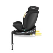 Scaun auto, Lionelo, i-Size Navy, 0-36 Kg, 40-150 cm, Cu isofix si picior de fixare, Protectie laterala, Rotire 360 grade, Ajustare spatar in 4 pozitii, Tetiera reglabila in 11 trepte, Conform cu R129, Negru/Roz BYNLO-NAVY_I-SIZE_BLACK_PINK
