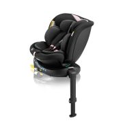Scaun auto, Lionelo, i-Size Navy, 0-36 Kg, 40-150 cm, Cu isofix si picior de fixare, Protectie laterala, Rotire 360 grade, Ajustare spatar in 4 pozitii, Tetiera reglabila in 11 trepte, Conform cu R129, Negru/Roz BYNLO-NAVY_I-SIZE_BLACK_PINK