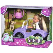 Papusa simba evi love safari 12 cm cu masinuta, animale si accesorii hubs105733648