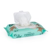 Servetele umede, Feedo, Biodegradabile, Bambus, Fara alcool, parfum sau alte substante chimice, Hipoalergenice, 0 luni+ BYN200202