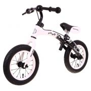 Bicicleta fara pedale cu frana si cadru variabil, roti gonflabile, boomerang sportrike - alb edeedirb.wb-06.bi