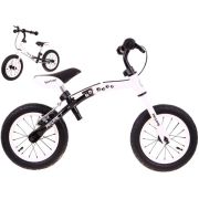 Bicicleta fara pedale cu frana si cadru variabil, roti gonflabile, boomerang sportrike - alb edeedirb.wb-06.bi