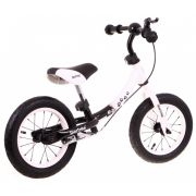 Bicicleta fara pedale cu frana si cadru variabil, roti gonflabile, boomerang sportrike - alb edeedirb.wb-06.bi