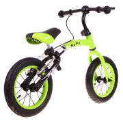 Bicicleta fara pedale cu frana si cadru variabil, roti gonflabile, boomerang sportrike - verde edeedirb.wb-06.zie
