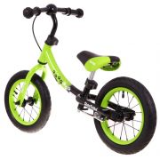 Bicicleta fara pedale cu frana si cadru variabil, roti gonflabile, boomerang sportrike - verde edeedirb.wb-06.zie