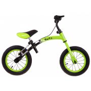 Bicicleta fara pedale cu frana si cadru variabil, roti gonflabile, boomerang sportrike - verde edeedirb.wb-06.zie