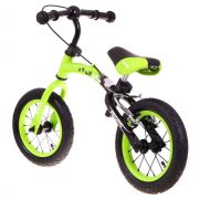 Bicicleta fara pedale cu frana si cadru variabil, roti gonflabile, boomerang sportrike - verde edeedirb.wb-06.zie
