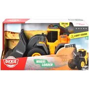 Buldozer dickie toys volvo wheel loader 23 cm cu lumini si sunete hubs203723006
