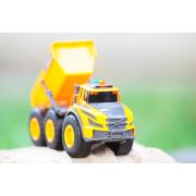 Camion basculant dickie toys volvo articulated hauler 23 cm cu lumini si sunete hubs203723007