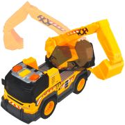 Camion excavator dickie toys excavator truck 30 cm cu lumini si sunete hubs203306026