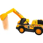Camion excavator dickie toys excavator truck 30 cm cu lumini si sunete hubs203306026