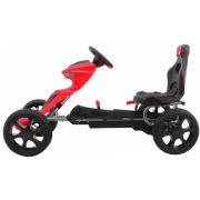 Kart cu pedale si roti eva, varsta 3 ani+, 123x60x69 cm, gokart grand ride - rosu edeedi1502.cr