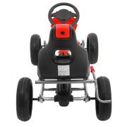 Kart cu pedale si roti eva, varsta 3 ani+, 123x60x69 cm, gokart grand ride - rosu edeedi1502.cr