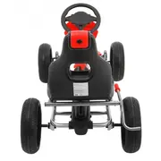 Kart cu pedale si roti eva, varsta 3 ani+, 123x60x69 cm, gokart grand ride - rosu edeedi1502.cr