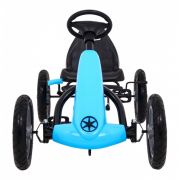 Kart cu pedale si roti gonflabile, varsta 3 ani+, 113x60x65 cm, gokart star - albastru edeedi1904.nie