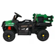 Masinuta electrica cu telecomanda farmer pick-up, roti eva, scaun tapitat, 116x66x65 cm, putere 70w - verde edeedipa.bdm0926.zie