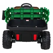 Masinuta electrica cu telecomanda farmer pick-up, roti eva, scaun tapitat, 116x66x65 cm, putere 70w - verde edeedipa.bdm0926.zie
