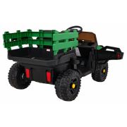 Masinuta electrica cu telecomanda farmer pick-up, roti eva, scaun tapitat, 116x66x65 cm, putere 70w - verde edeedipa.bdm0926.zie