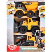 Set dickie toys construction set cu 3 vehicule 16 cm hubs203722015