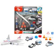 Set de joaca aeroport dickie toys airport playset cu 13 piese hubs203743001