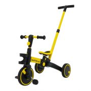 Tricicleta cu pedale 3 in 1 si roti din cauciuc sportrike - galben edeedizsp.b68.zol