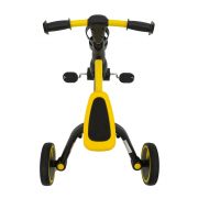 Tricicleta cu pedale 3 in 1 si roti din cauciuc sportrike - galben edeedizsp.b68.zol