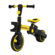 Tricicleta cu pedale 3 in 1 si roti din cauciuc sportrike - galben edeedizsp.b68.zol