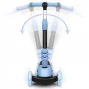 Trotineta 3 in 1 cu roti cu led ricokids todi 765401 - albastru edeedi765401