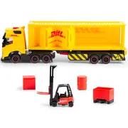 Camion dickie toys dhl heavy truck 35 cm cu lumini si sunete hubs203747018