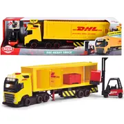 Camion dickie toys dhl heavy truck 35 cm cu lumini si sunete hubs203747018