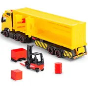 Camion dickie toys dhl heavy truck 35 cm cu lumini si sunete hubs203747018