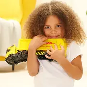 Camion dickie toys dhl heavy truck 35 cm cu lumini si sunete hubs203747018