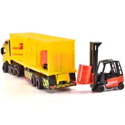 Camion dickie toys dhl heavy truck 35 cm cu lumini si sunete hubs203747018