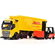 Camion dickie toys dhl heavy truck 35 cm cu lumini si sunete hubs203747018