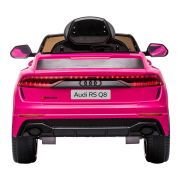 Masinuta electrica chipolino audi rs q8 cu scaun din piele si roti eva pink hubelkauq8r24p