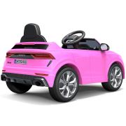 Masinuta electrica chipolino audi rs q8 cu scaun din piele si roti eva pink hubelkauq8r24p